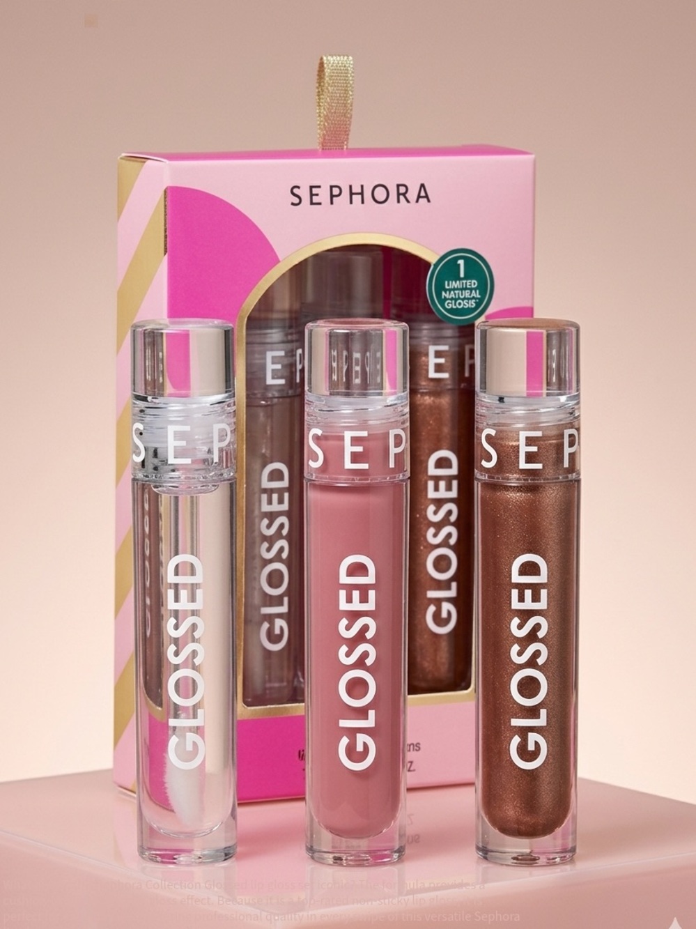 NWT Sephora Glossed Lip Trio – Includes Fan-Favorite "Iconic" Shade!